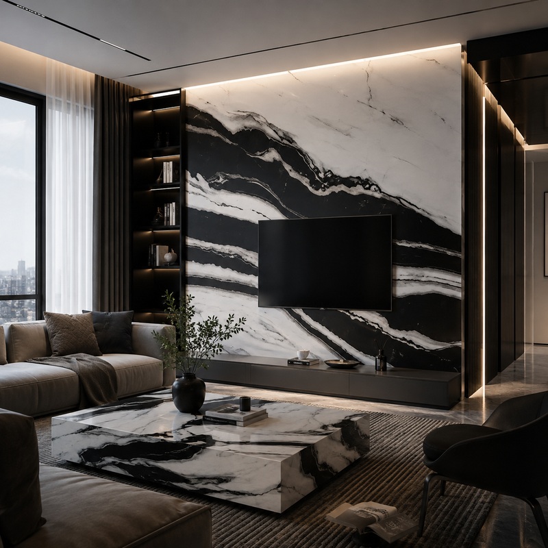 Panda White Marble