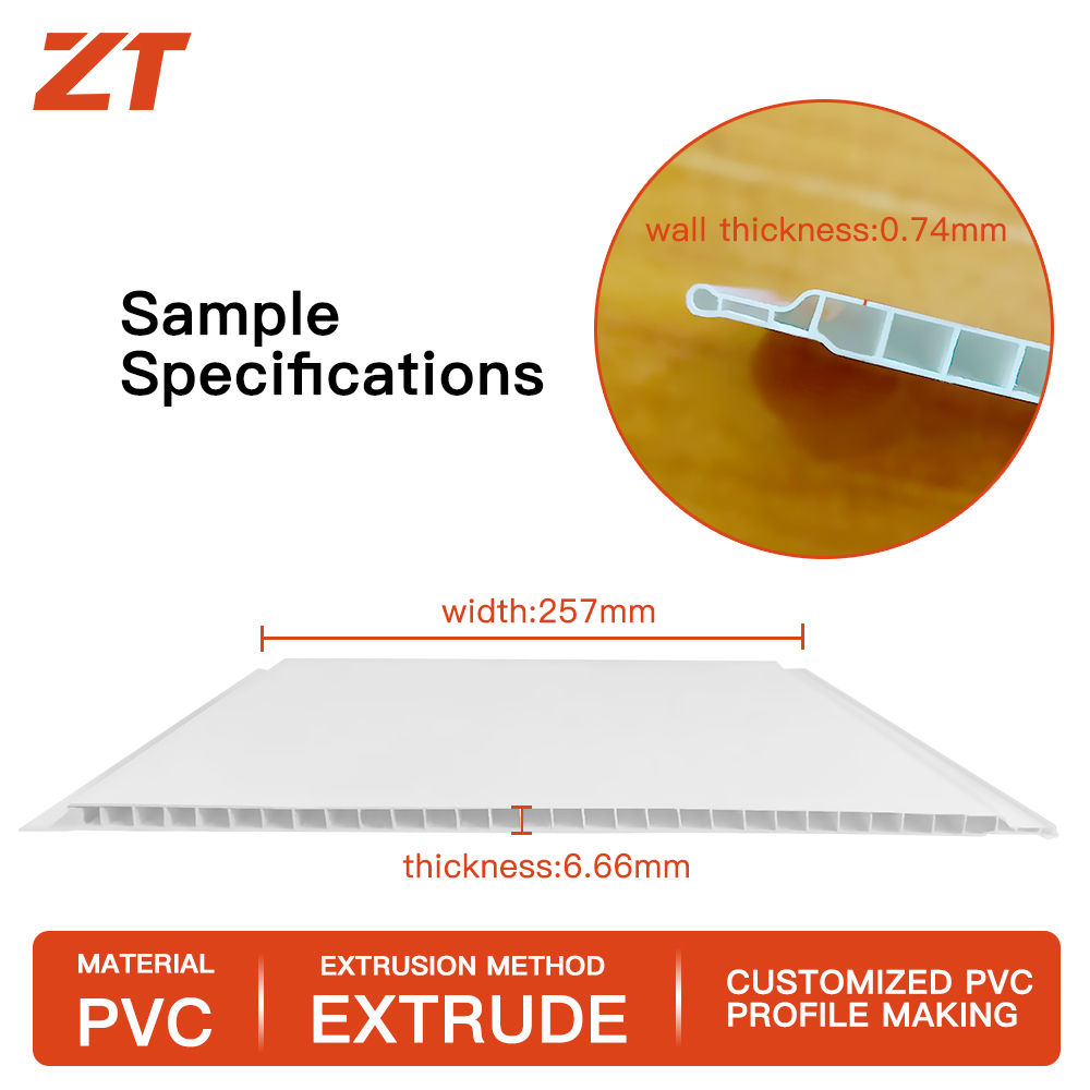 PVC interlocking ceiling plastic profile
