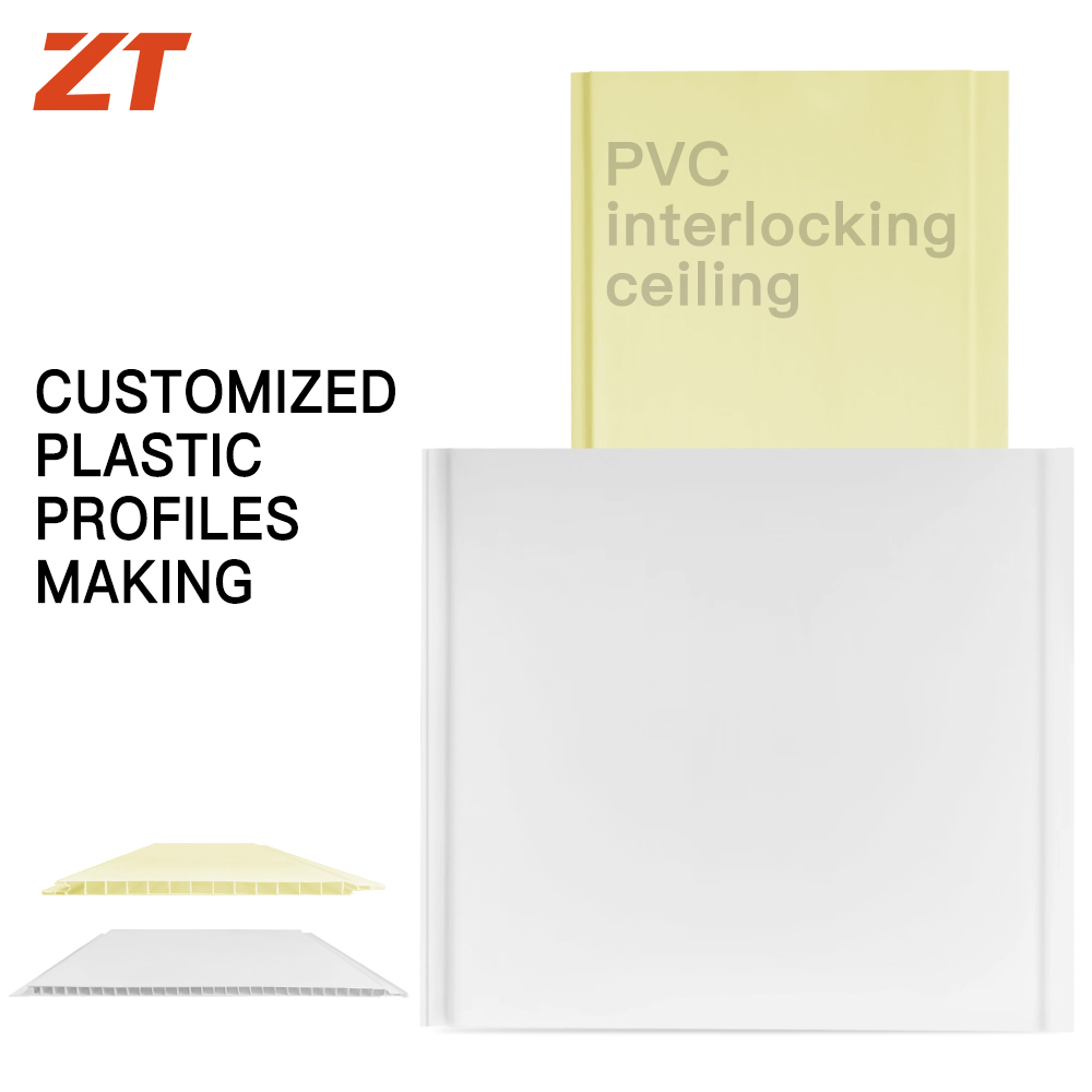 PVC interlocking ceiling plastic profile