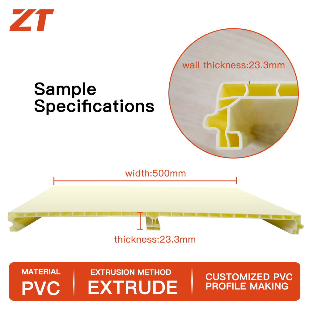 PVC fence plastic profiles
