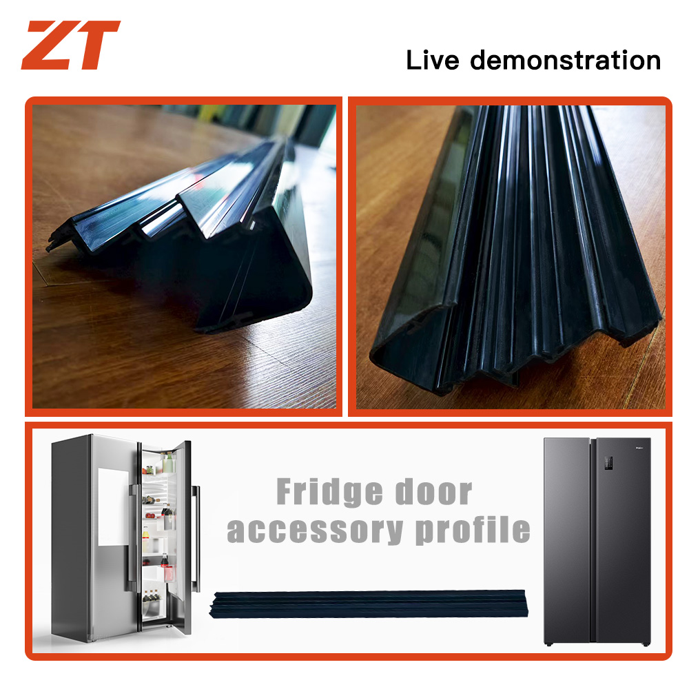 PVC refrigerator door accessory plastic profiles