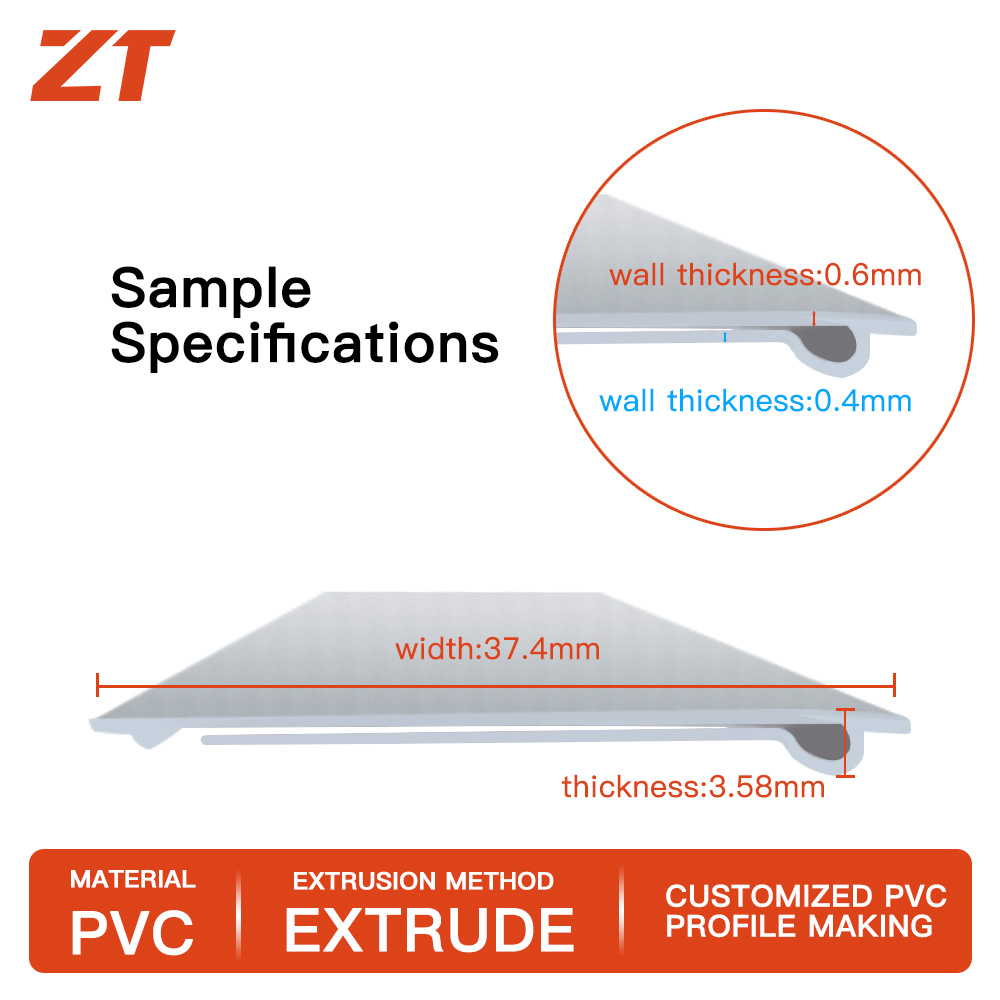 PVC PVC price tag card plastic profiles