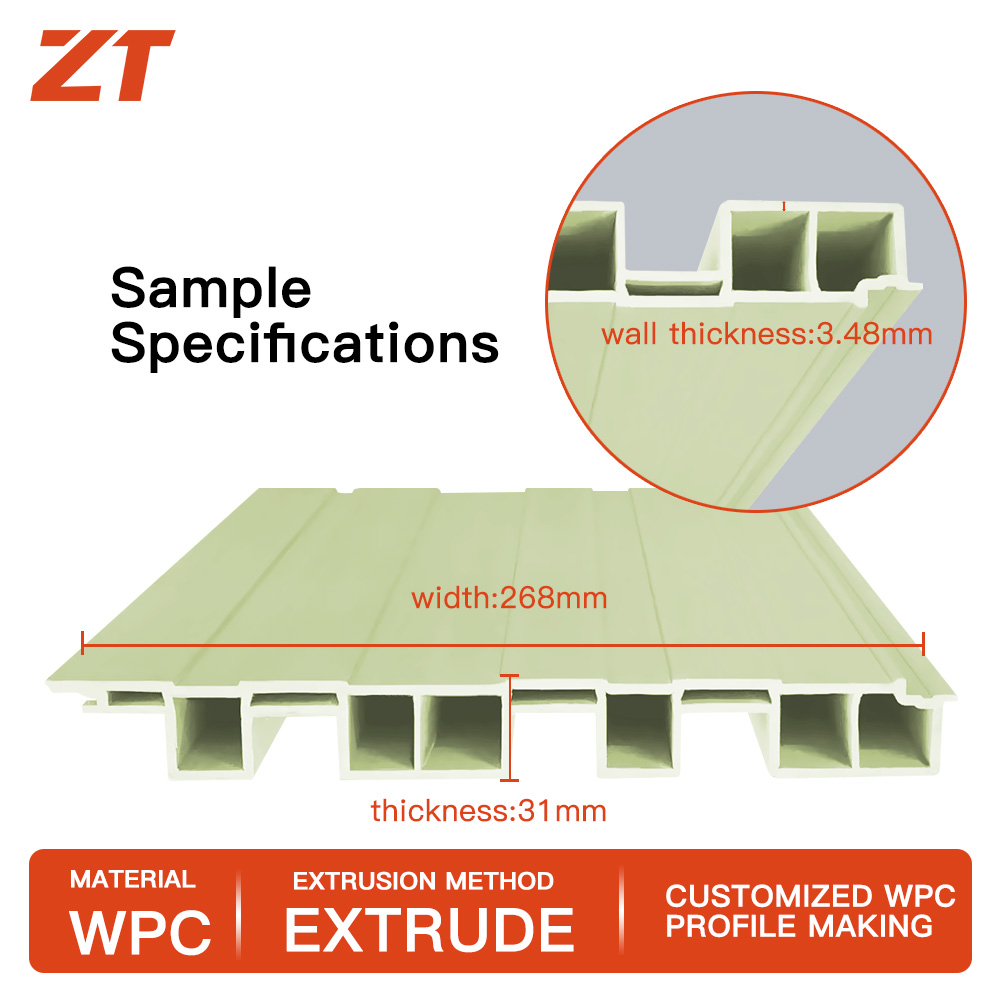 WPC wall panel plastic profiles