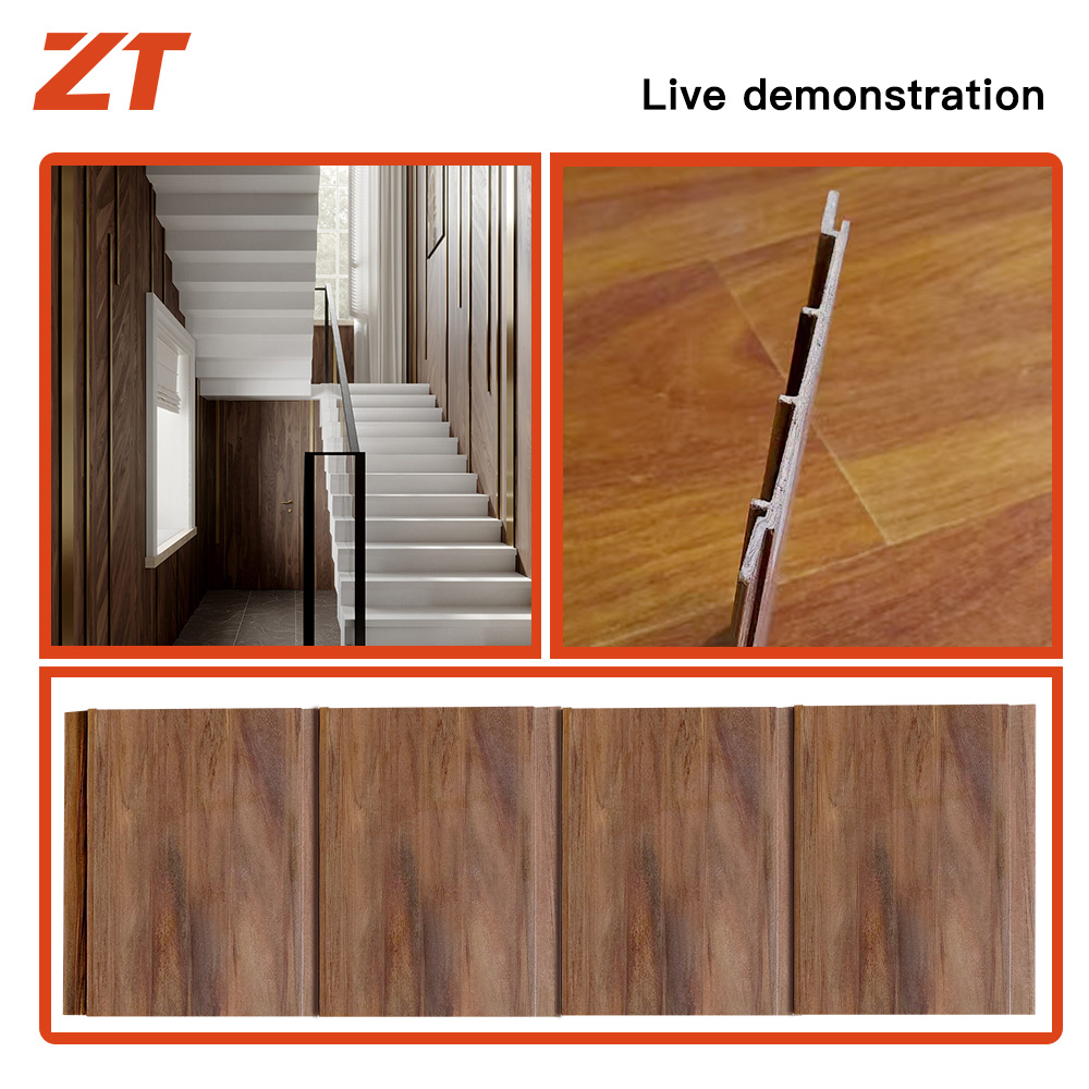 WPC thin wood-grain wallboard plastic profiles