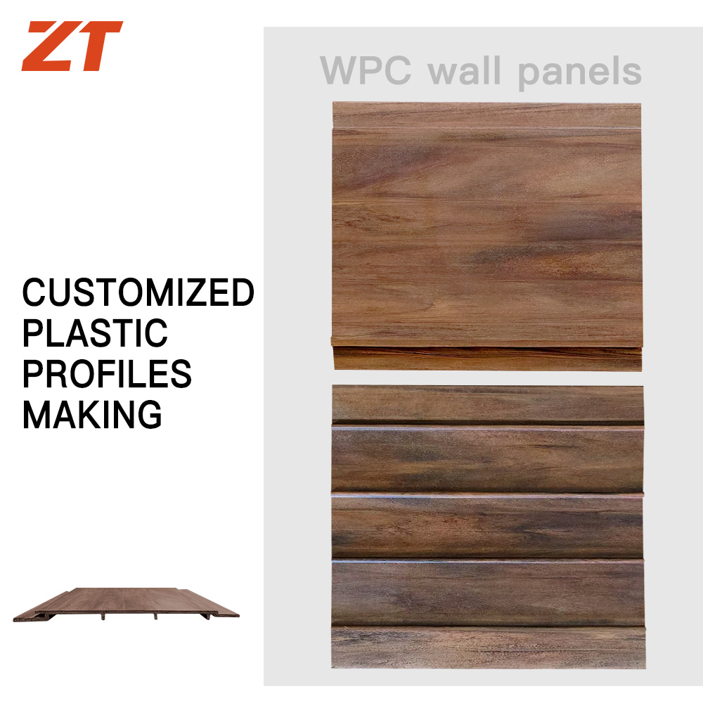 WPC thin wood-grain wallboard plastic profiles