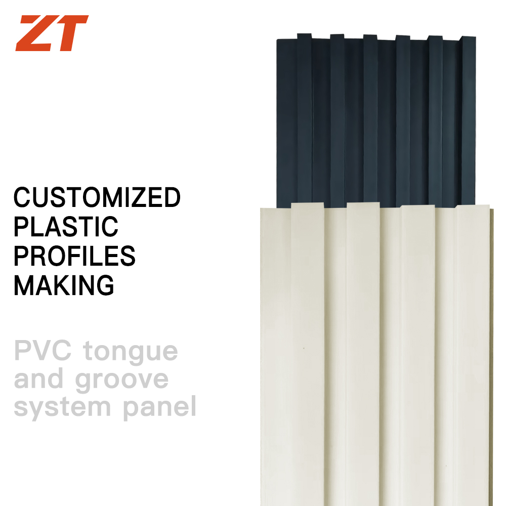 PVC tongue and groove system panel plastic profile