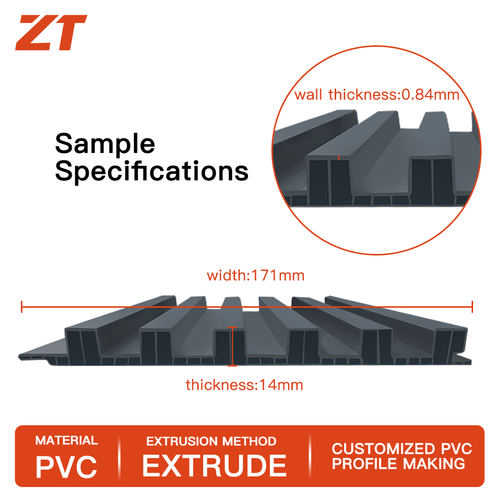 PVC tongue and groove system panel plastic profile