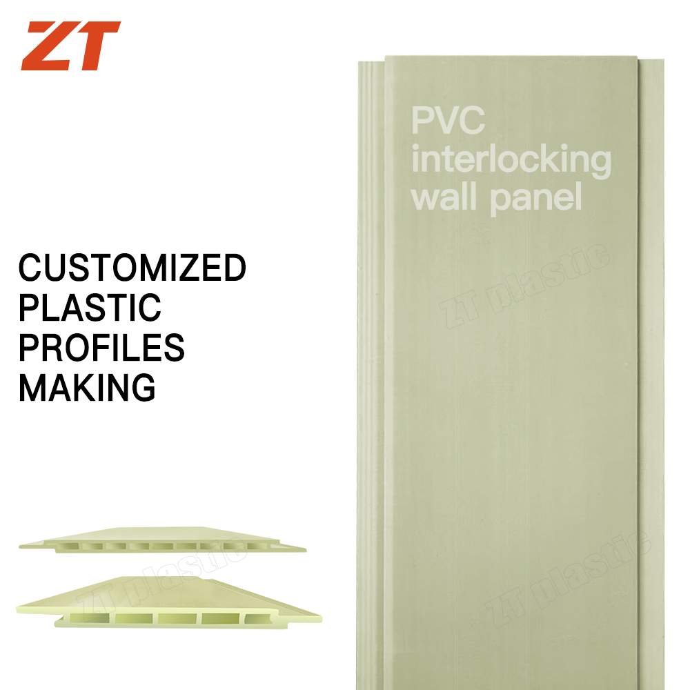 PVC interlocking wall panel plastic profile