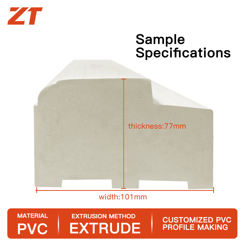 PVC solid door frame plastic profile