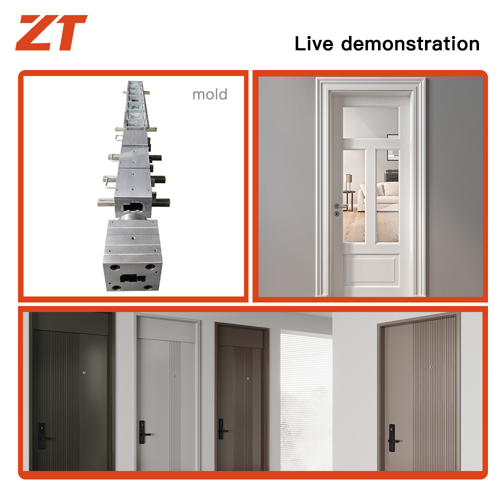 PVC solid door frame plastic profile