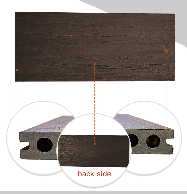 WPC wood grain floor board plastic profiles