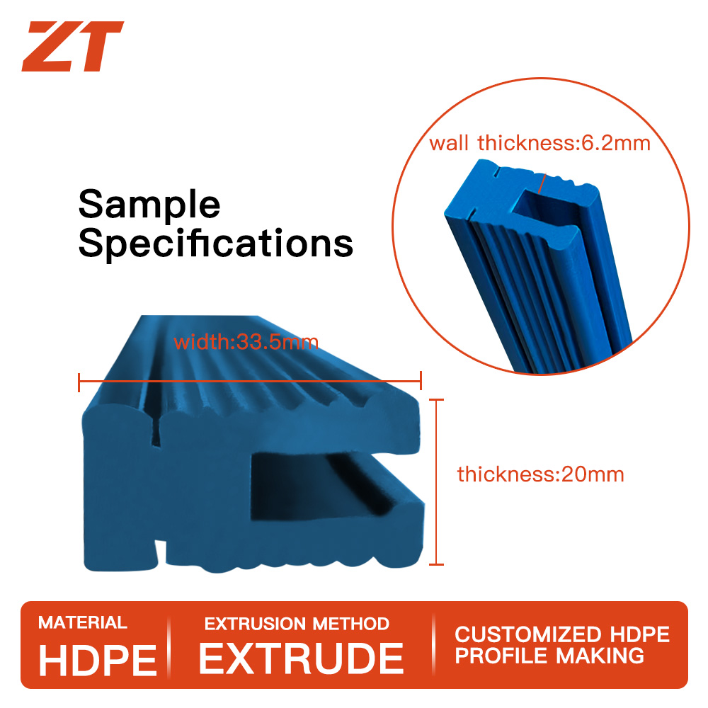 HDPE industrial plastic profiles