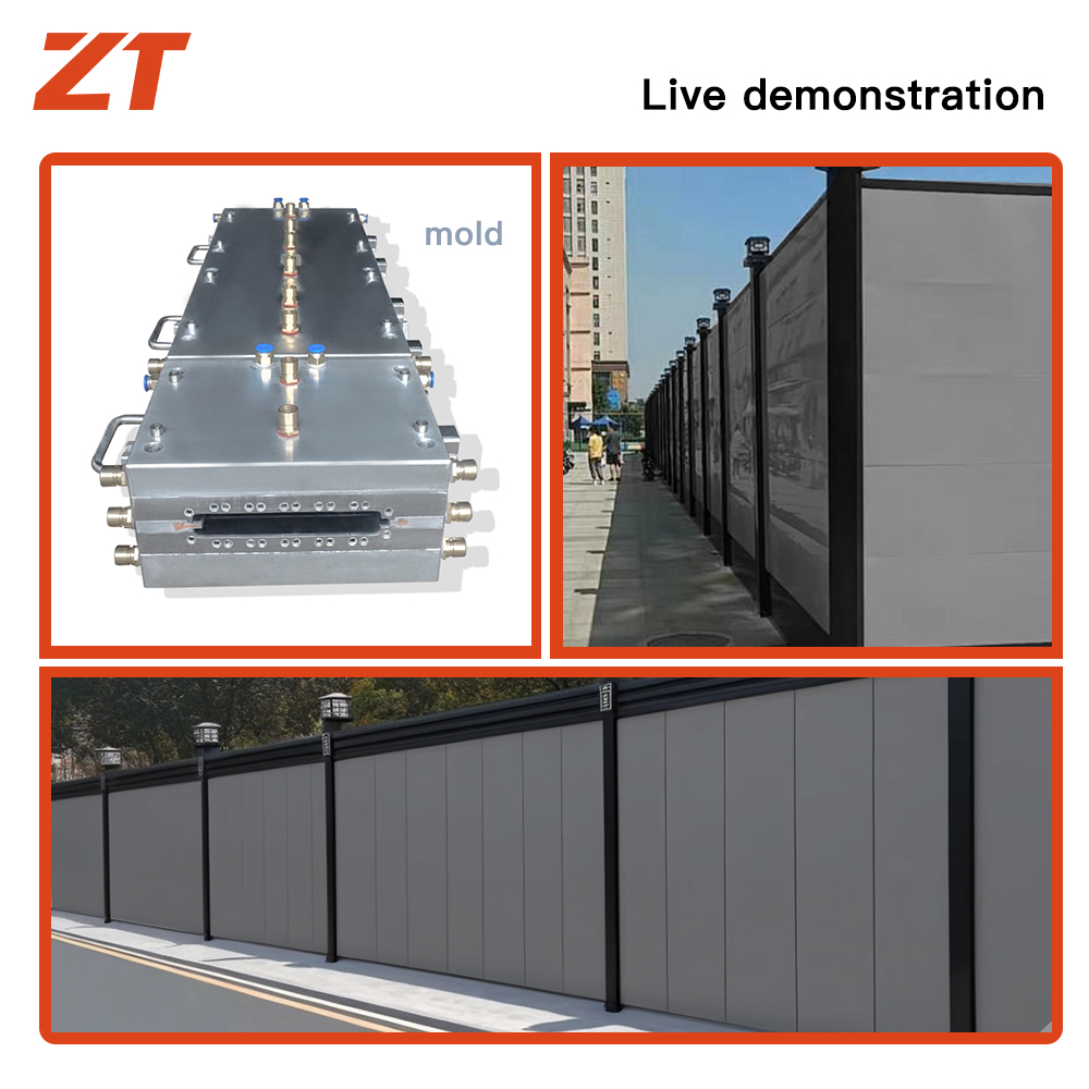 PVC outdoor fence wall panel plastic profiles