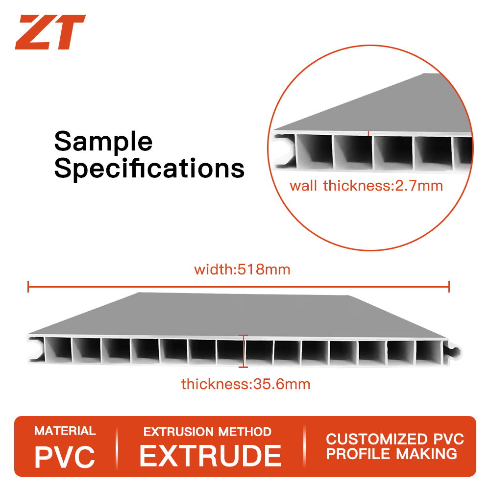 PVC outdoor fence wall panel plastic profiles