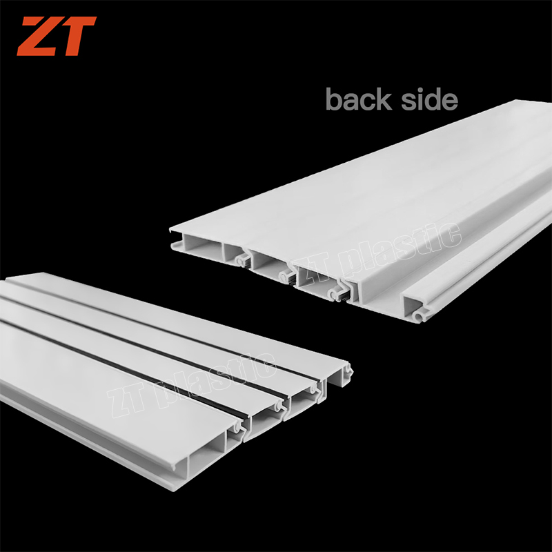 PVC black and white roller shutter door plastic profiles