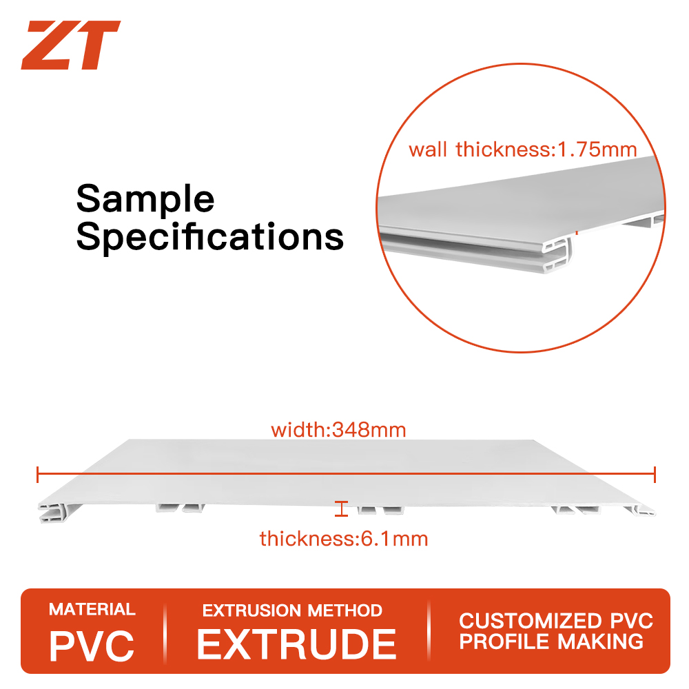PVC white interlocking wall panel plastic profiles