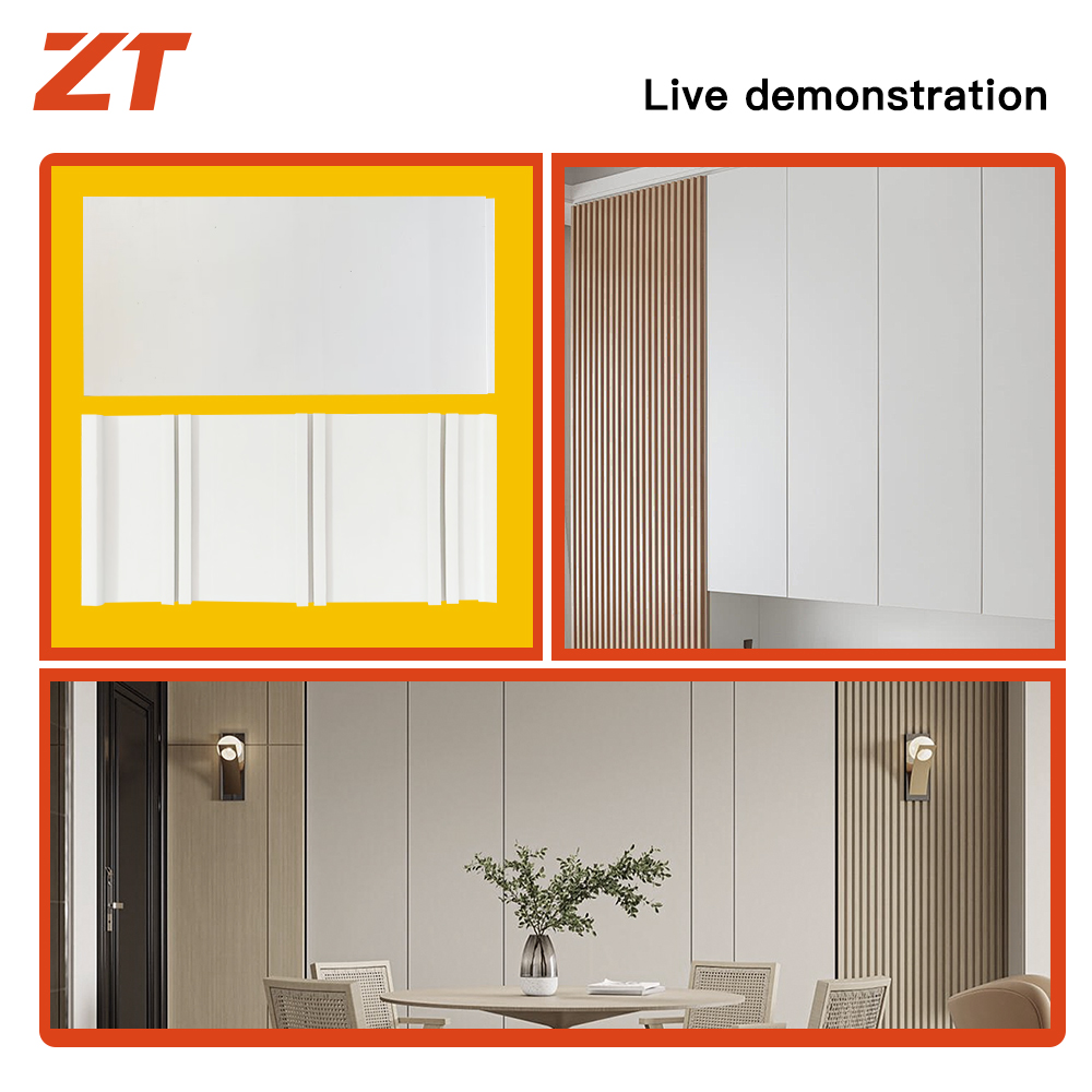 PVC white interlocking wall panel plastic profiles