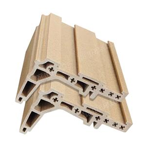 WPC rice husk door frame decoration plastic profiles