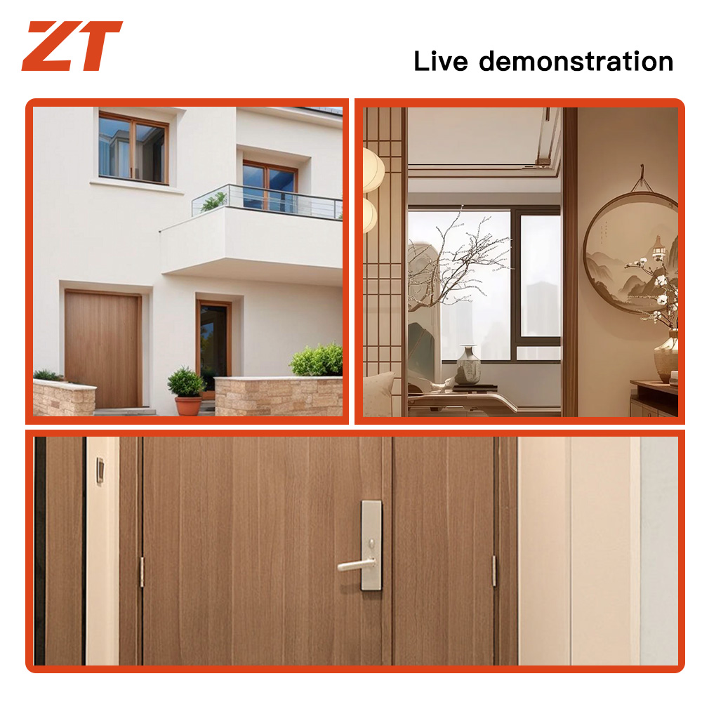 WPC rice husk door frame decoration plastic profiles