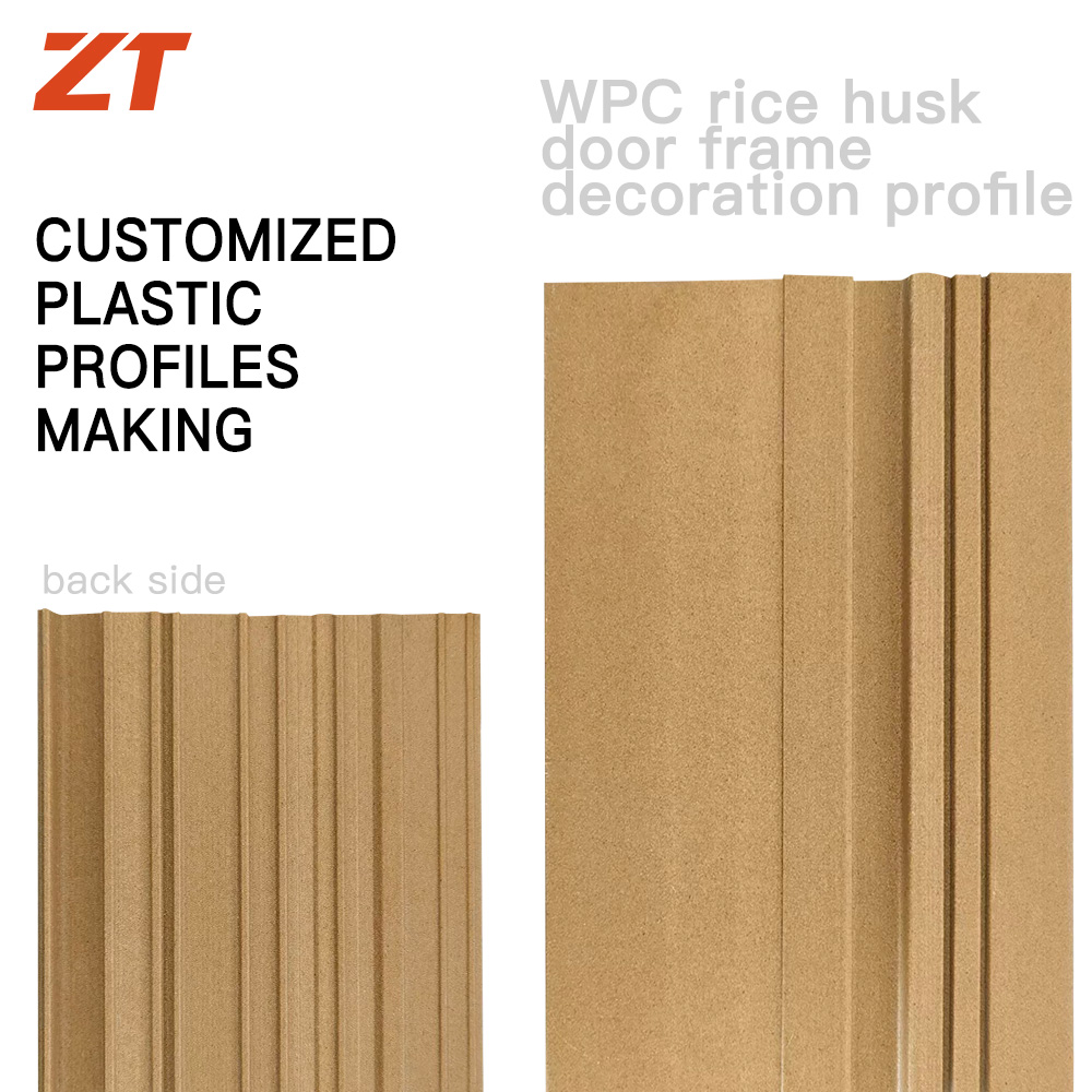 WPC door frame Hard PVC rice husk rice husk plastic profiles