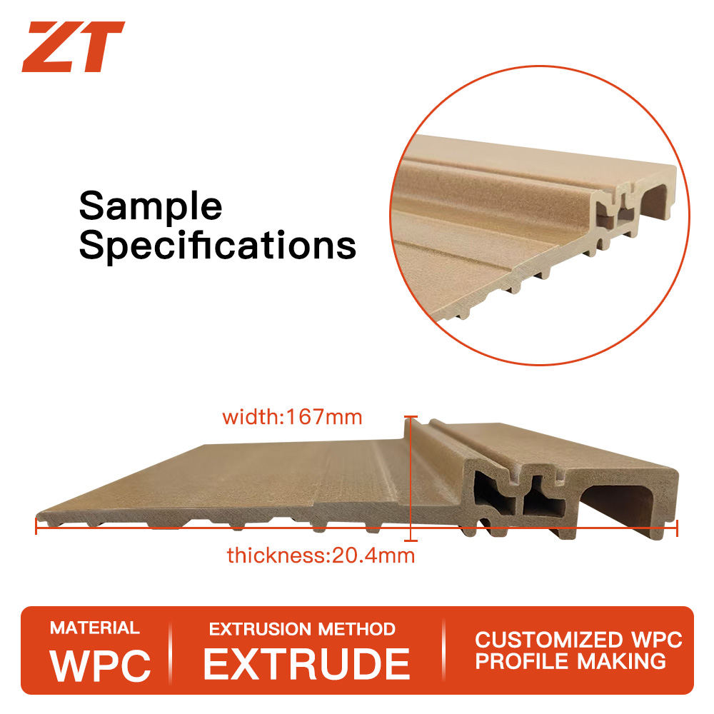 WPC door frame Hard PVC rice husk rice husk plastic profiles