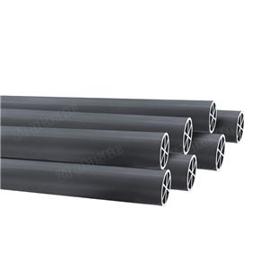 PVC four chamber pipe broom handler plastic profiles