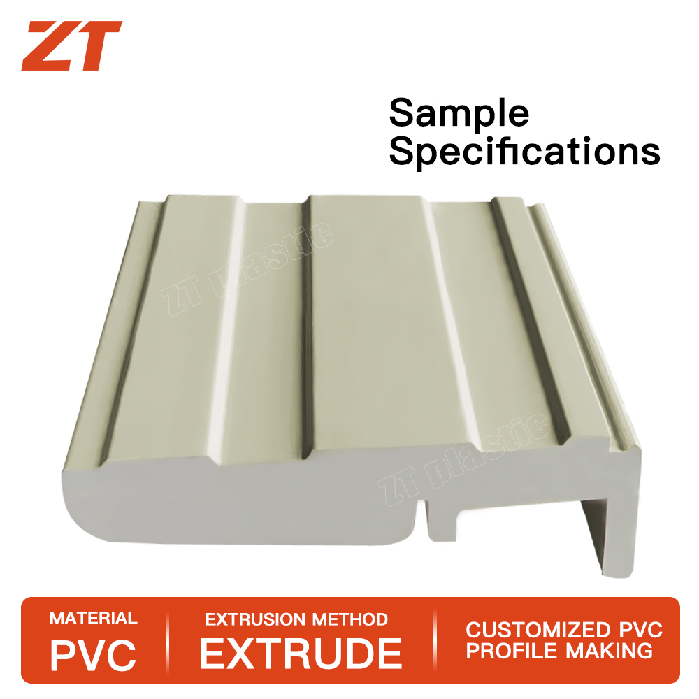 PVC solid door frame plastic profiles