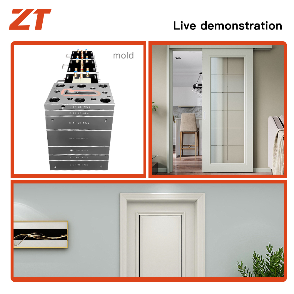 PVC solid door frame plastic profiles