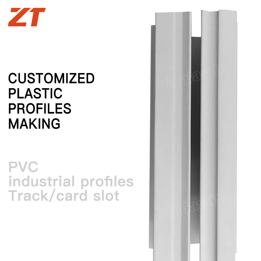 PVC industrial profiles Track and card slot plastic profiles