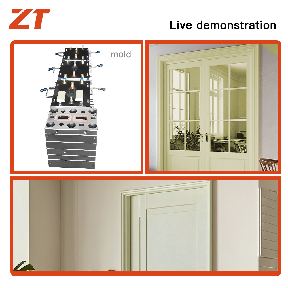 PVC foam board solid door frame decorative plastic profiles