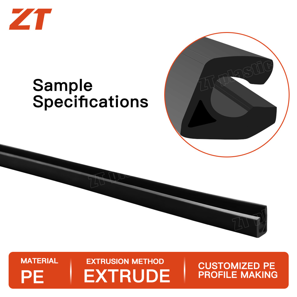 PE high-density industrial plastic profiles