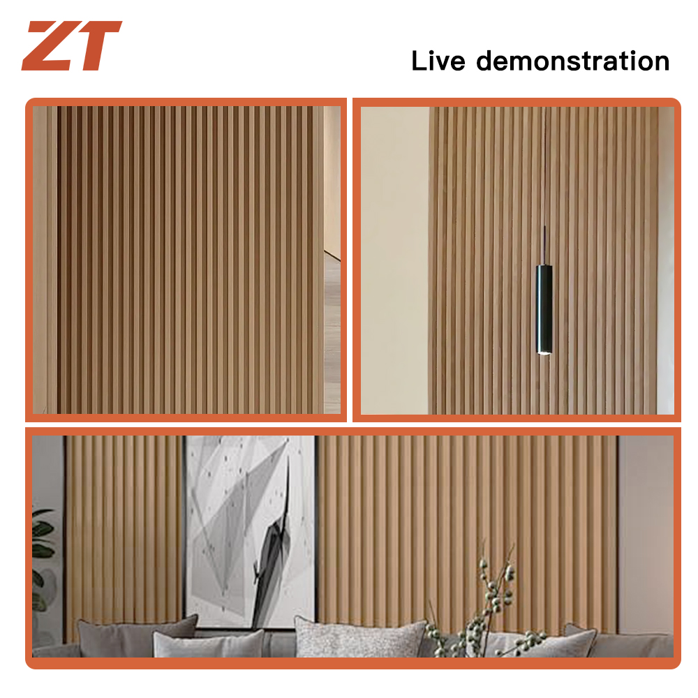 PVC foam board groove wall panel plastic profile Laminated wood grain