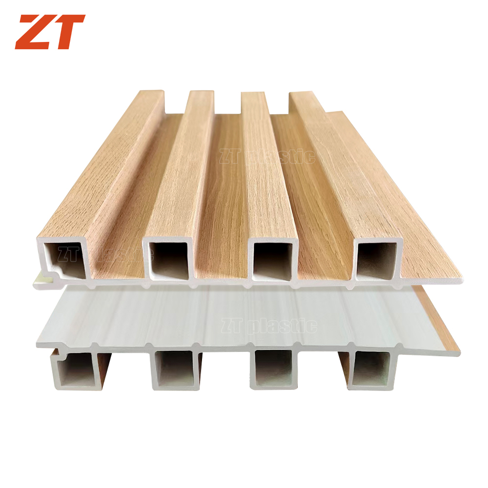 PVC foam board groove wall panel plastic profile Laminated wood grain