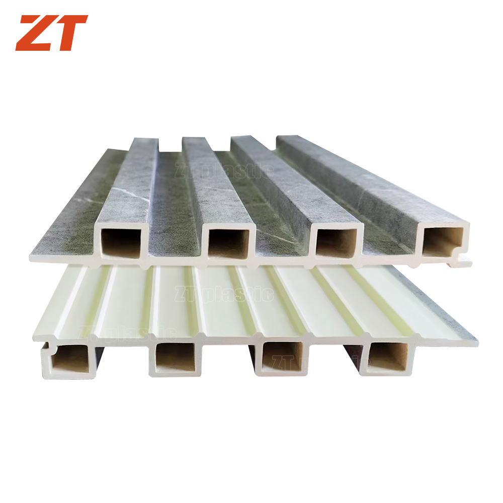 PVC foam board groove wall panel plastic profile Laminated marble pattern
