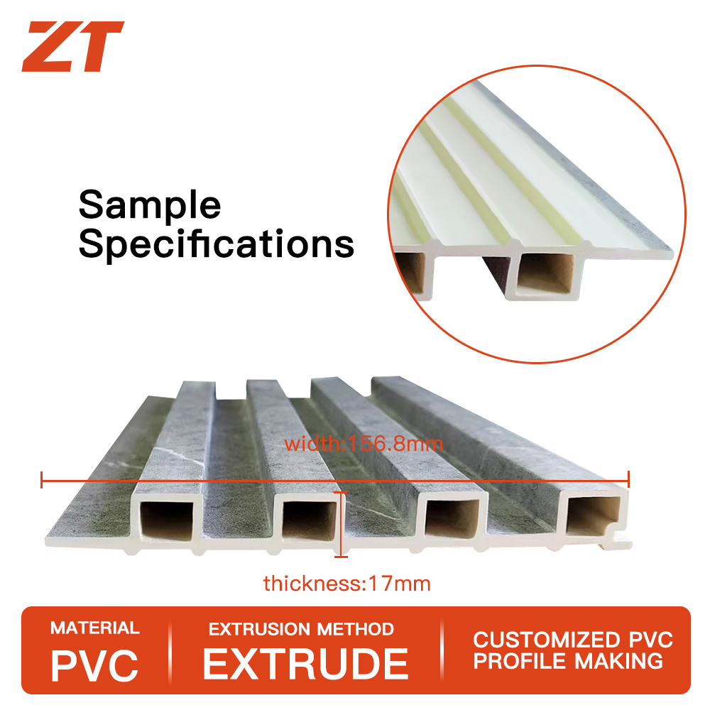 PVC foam board groove wall panel plastic profile Laminated marble pattern