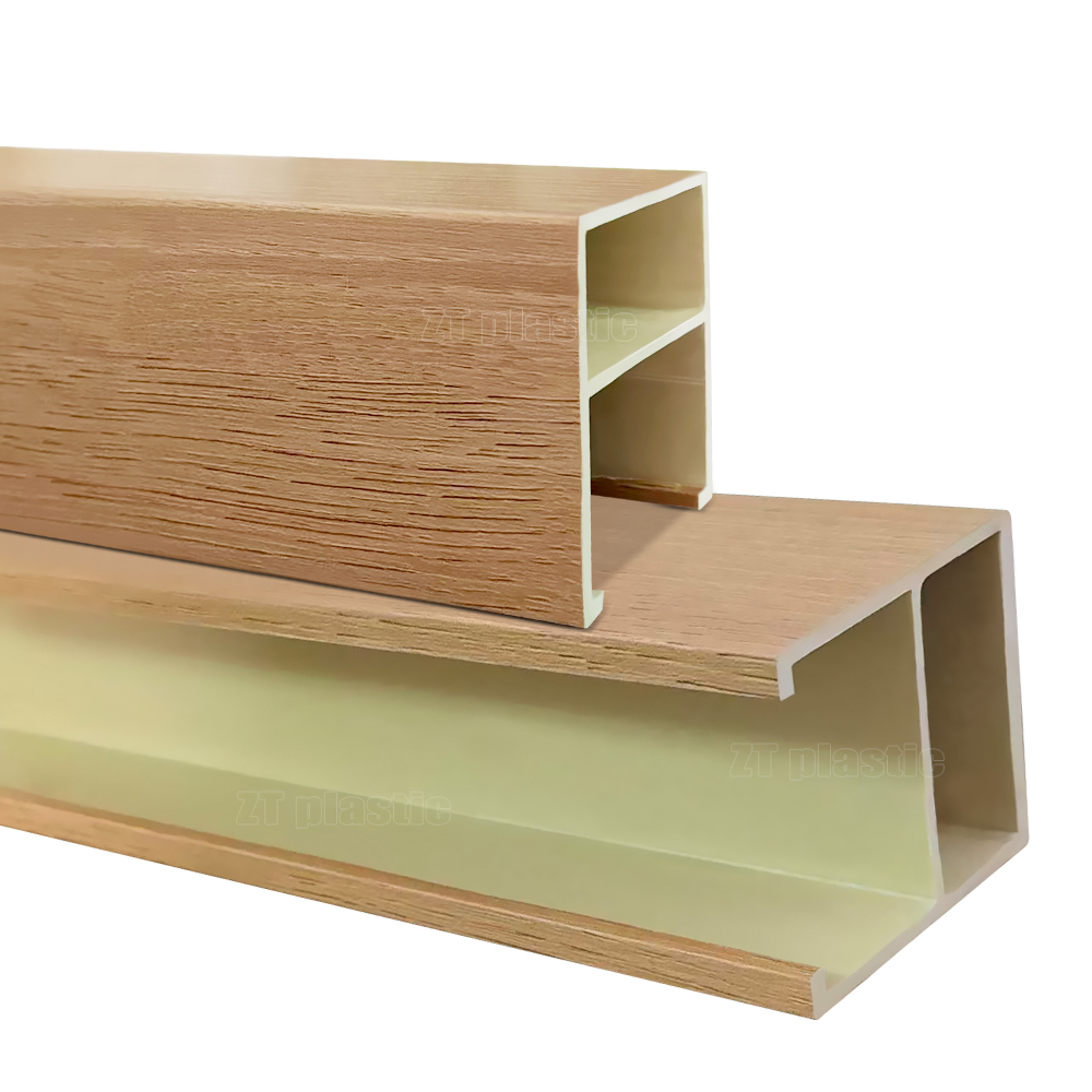 PVC foam board wall panel edge wrapping decorative plastic profile film wood grain