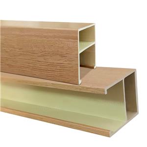 PVC foam board wall panel edge wrapping decorative plastic profile film wood grain