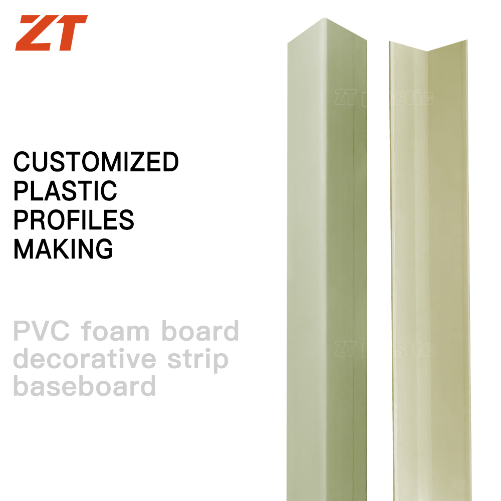PVC foam board home decoration plastic profile skirting decorative strip
