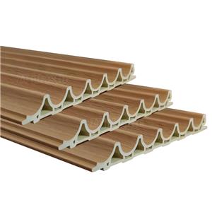 PVC foam board Laminated wood grain wall panel plastic profiles