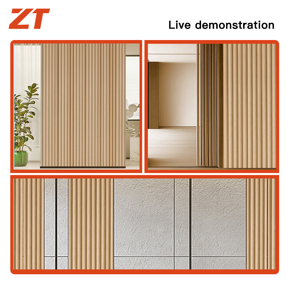 PVC foam board Laminated wood grain wall panel plastic profiles