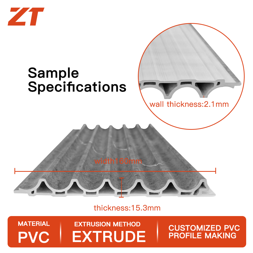 PVC foam board Laminated marble pattern wall panel plastic profiles