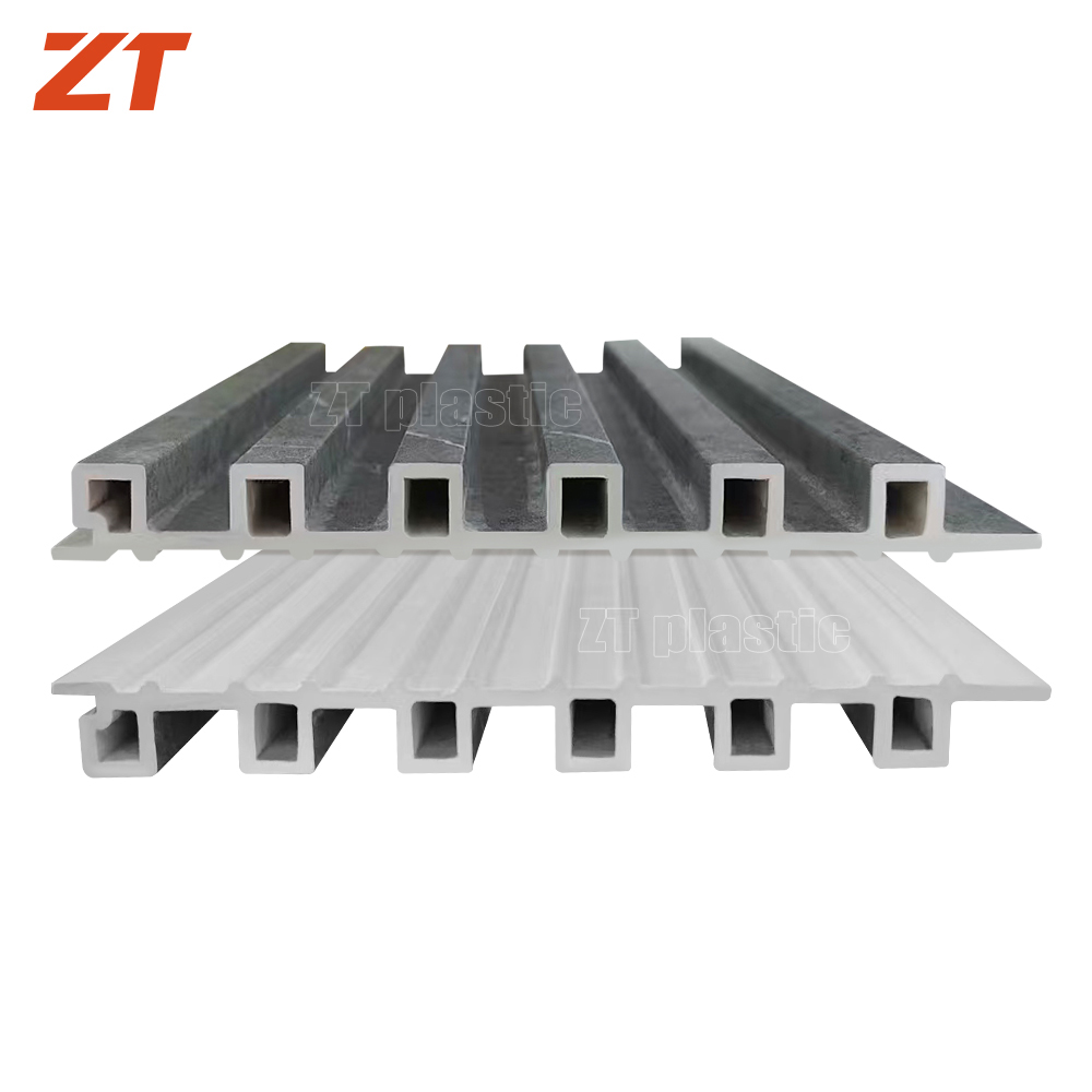 PVC foam board laminated marble patterned groove wall panel profile