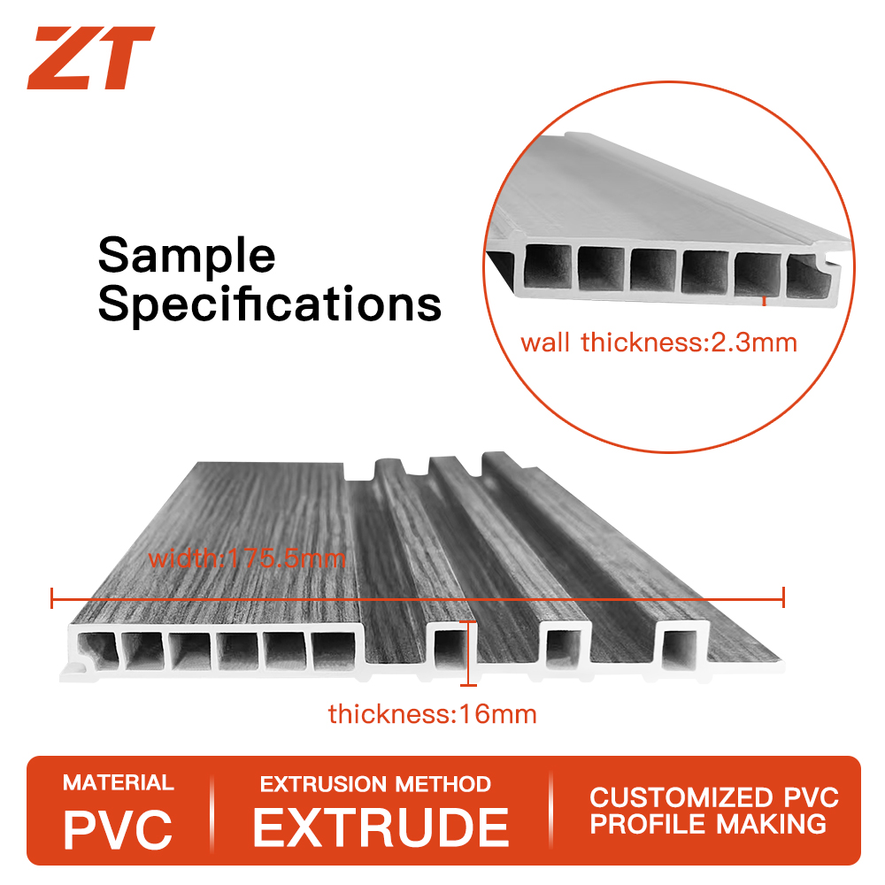 PVC foam board groove wall panel profile laminated marble patterned