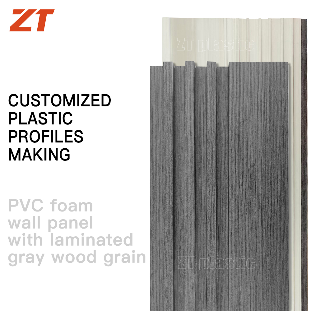 PVC foam board groove wall panel profile laminated marble patterned