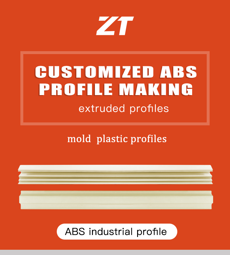 ABS industrial plastic profiles