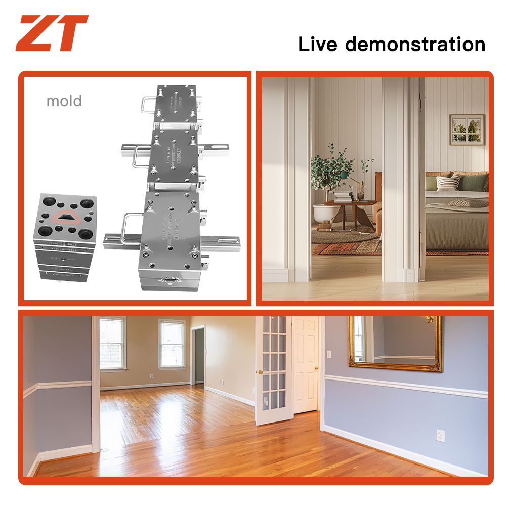 PVC foam board home decorative skirting plastic profiles