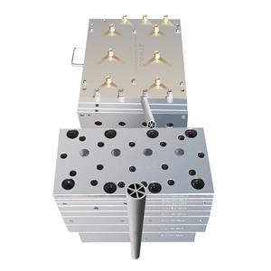 PVC four cavity pipe profile plastic extrusion mold