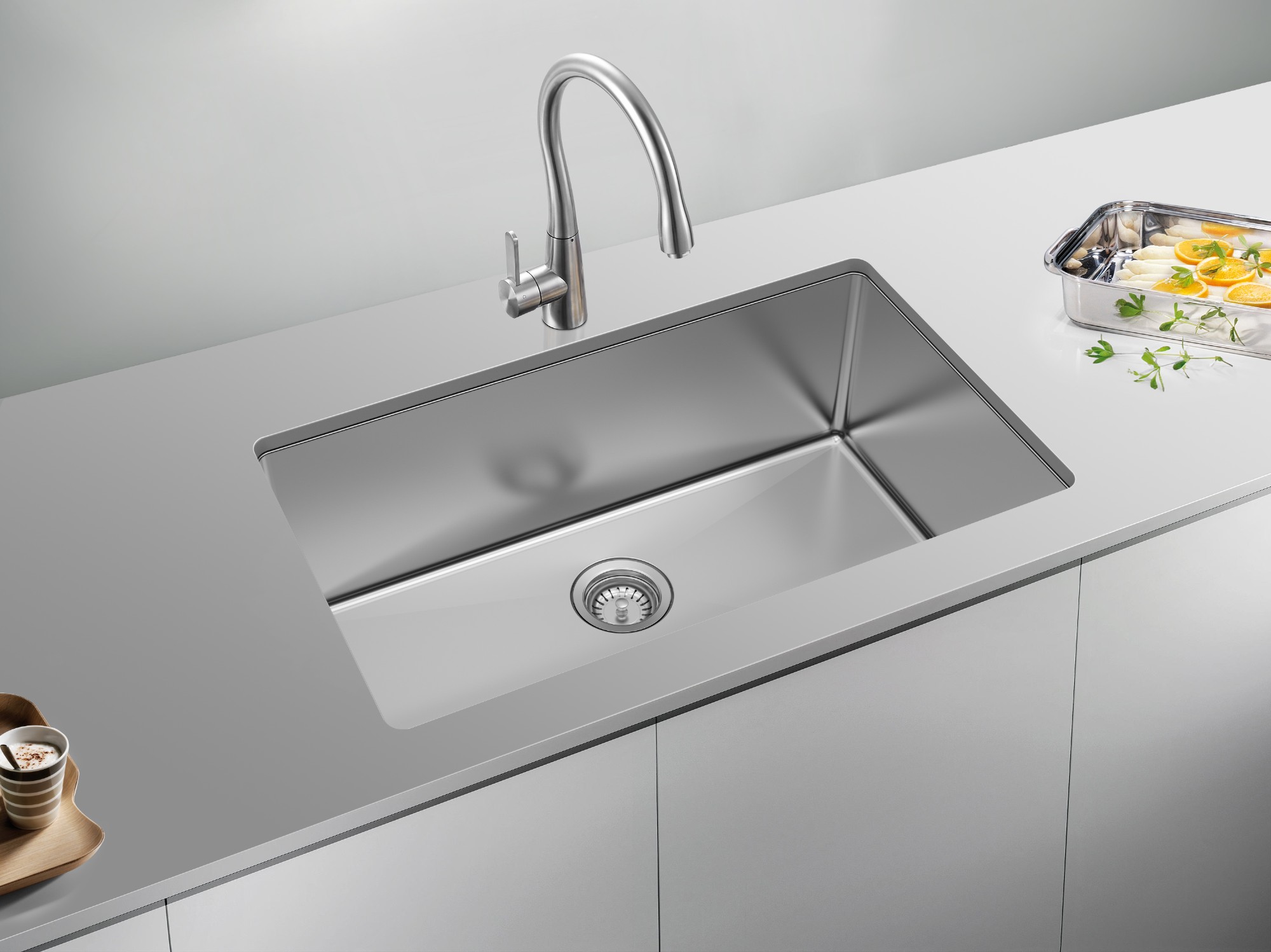 30 inch undermount kitchen sink white