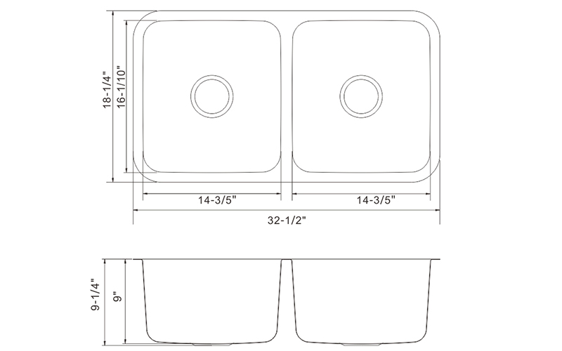 drawn sink