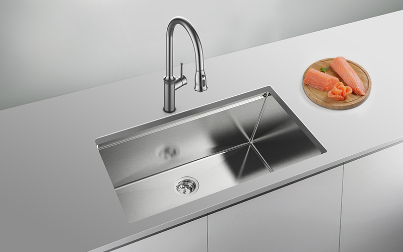 undermount double kitchen sink